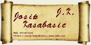 Josip Kasabašić vizit kartica
